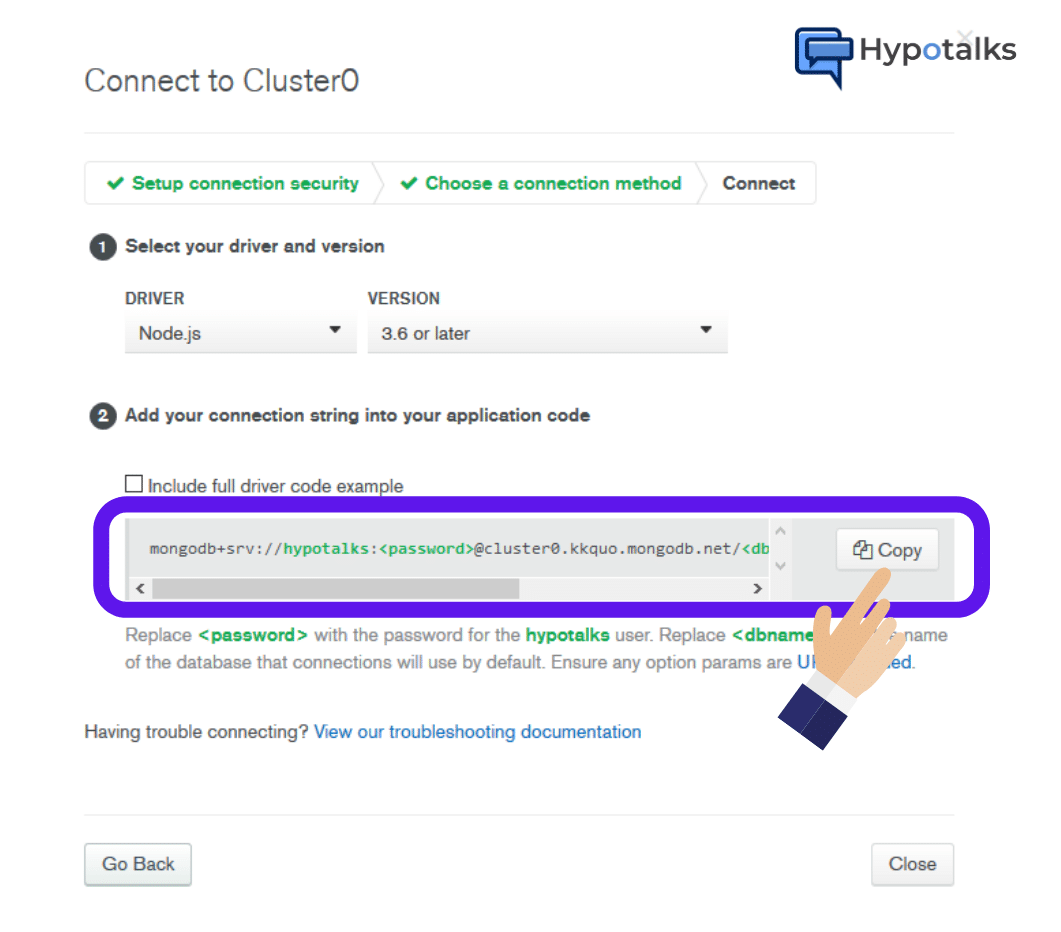 Nightscout - Atlas account database connection string