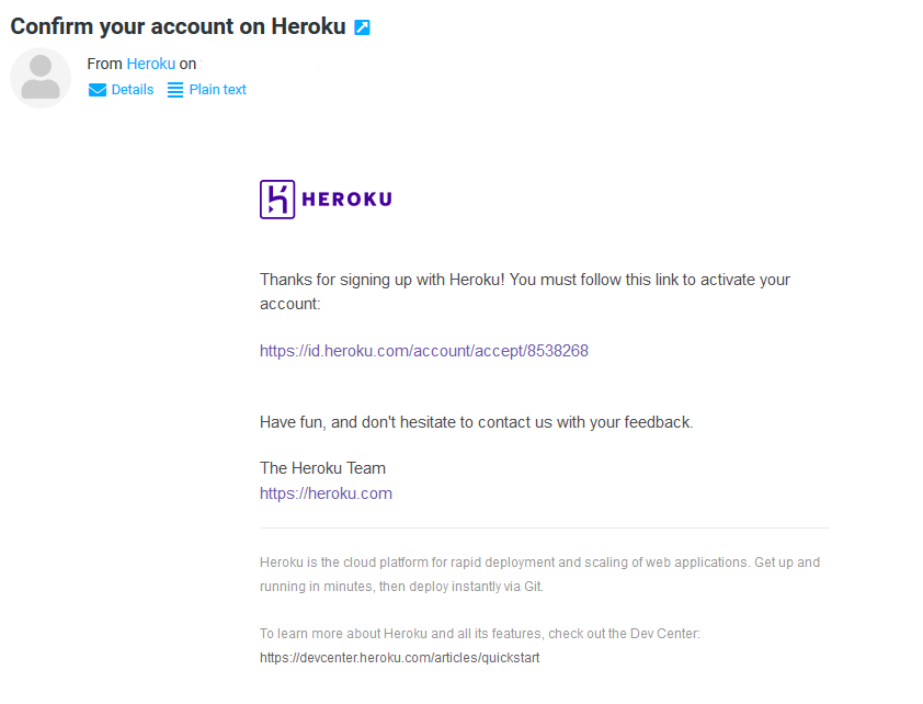 Hypotalks - Heroku account verification