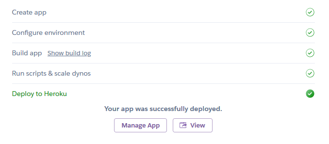 Nightscout - Heroku Deploy App progress finished