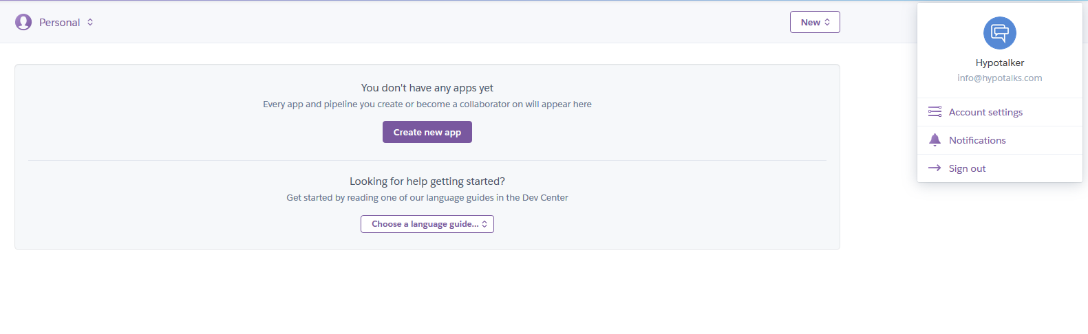 Nightscout - Heroku Account Settings