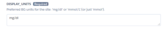 Nightscout - Heroku DISPLAY_UNITS