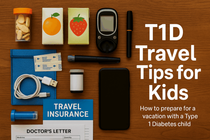 preparing travel with t1d kids